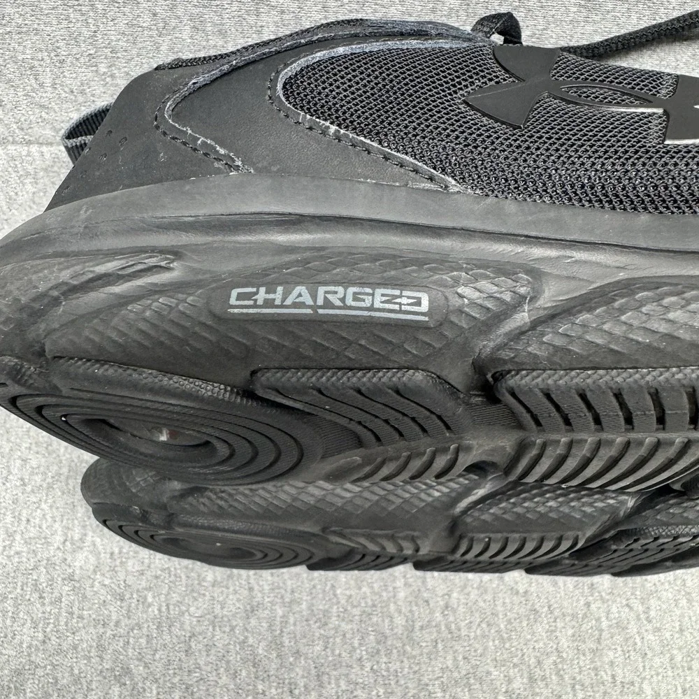 Under Armour Charged Assert 9 Sneakers Men's 8.5 Black Lace Up Running Shoes